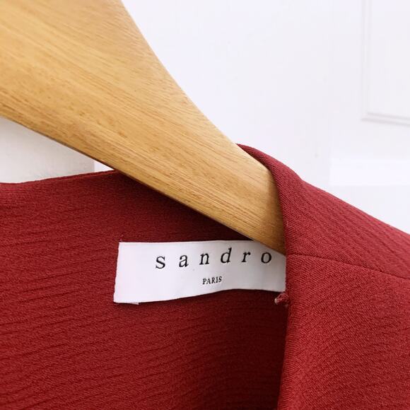 Sandro Emel Belted A-Line Mini Dress - Picture 5 of 12